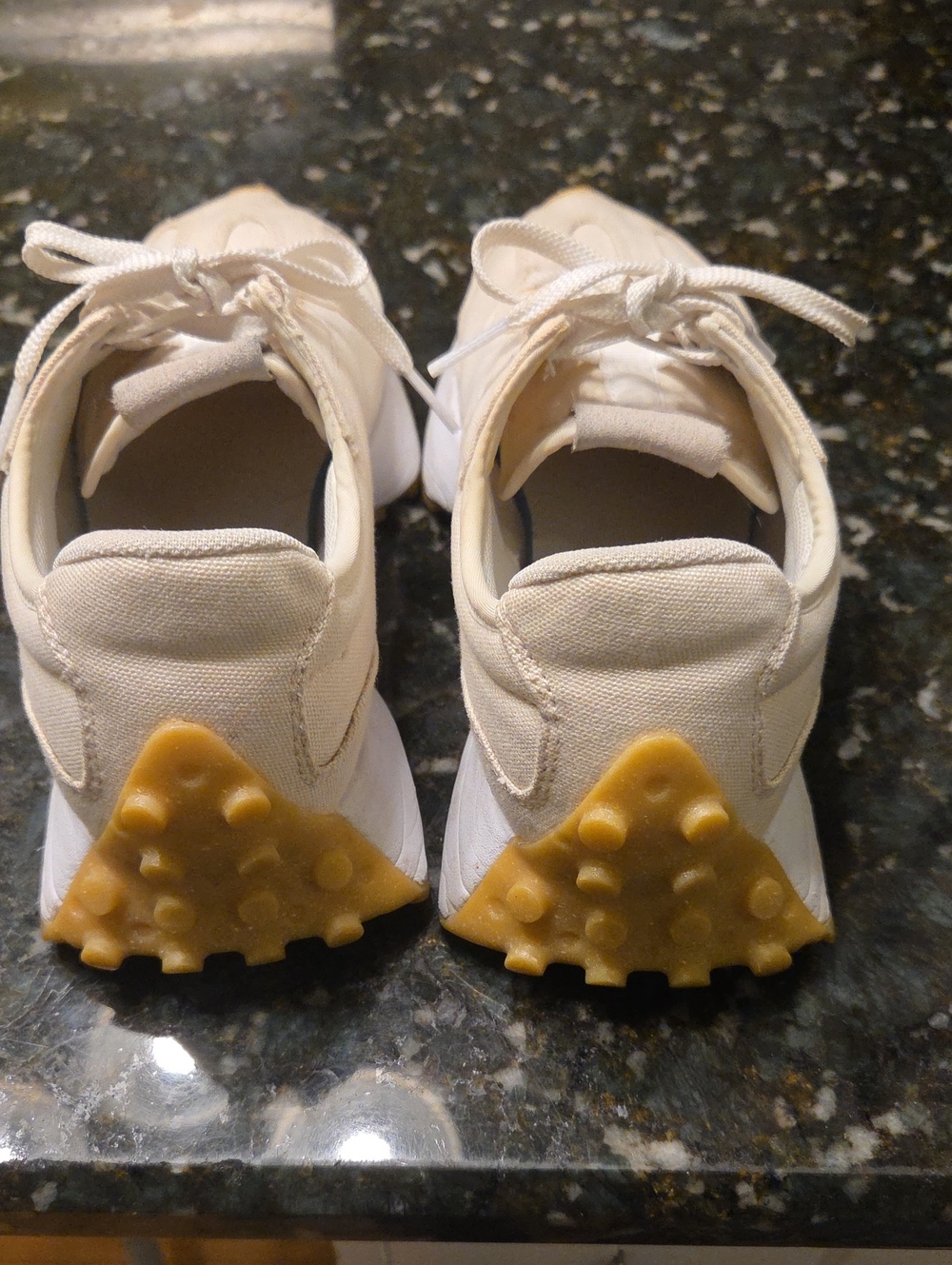 New Balance Beige and Tan Women's Sneakers - Picture 4 of 6